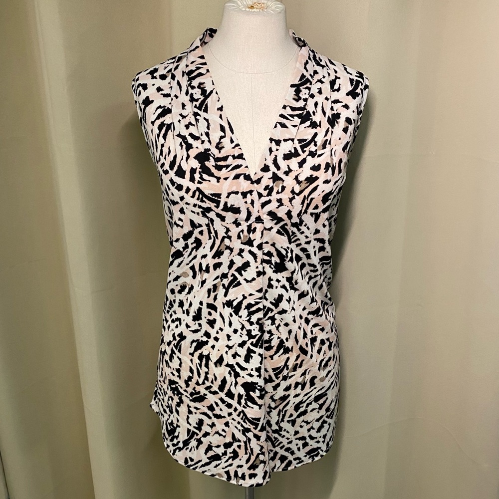 Calvin Klein Sleeveless V-Neck Blouse